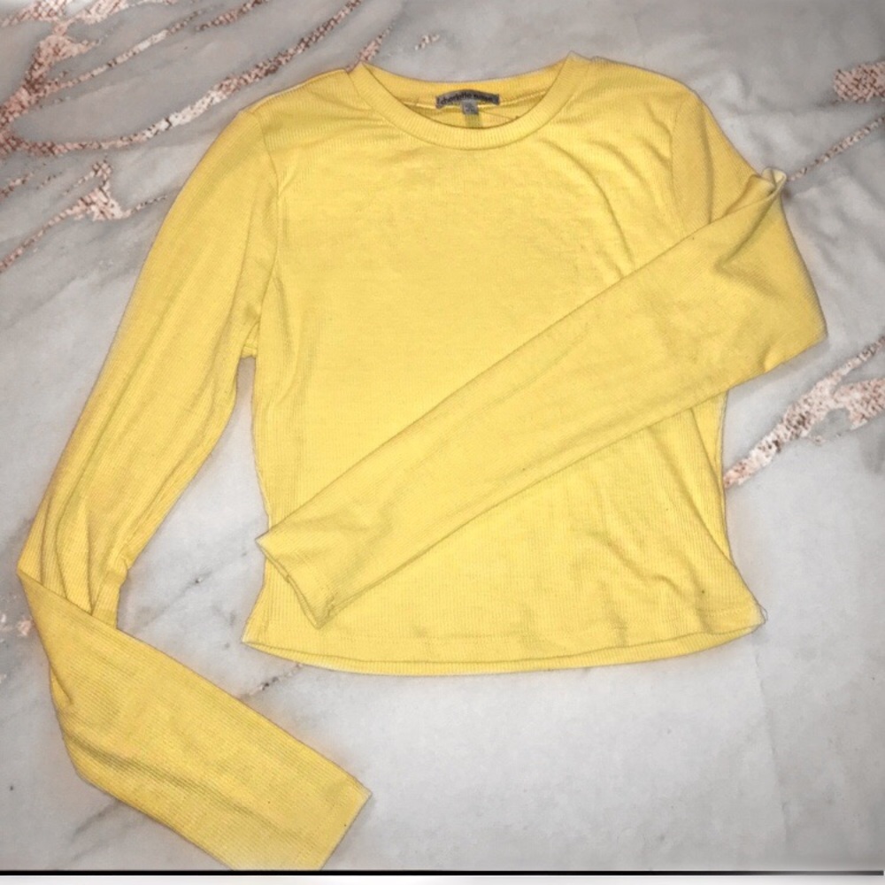 Yellow crop top